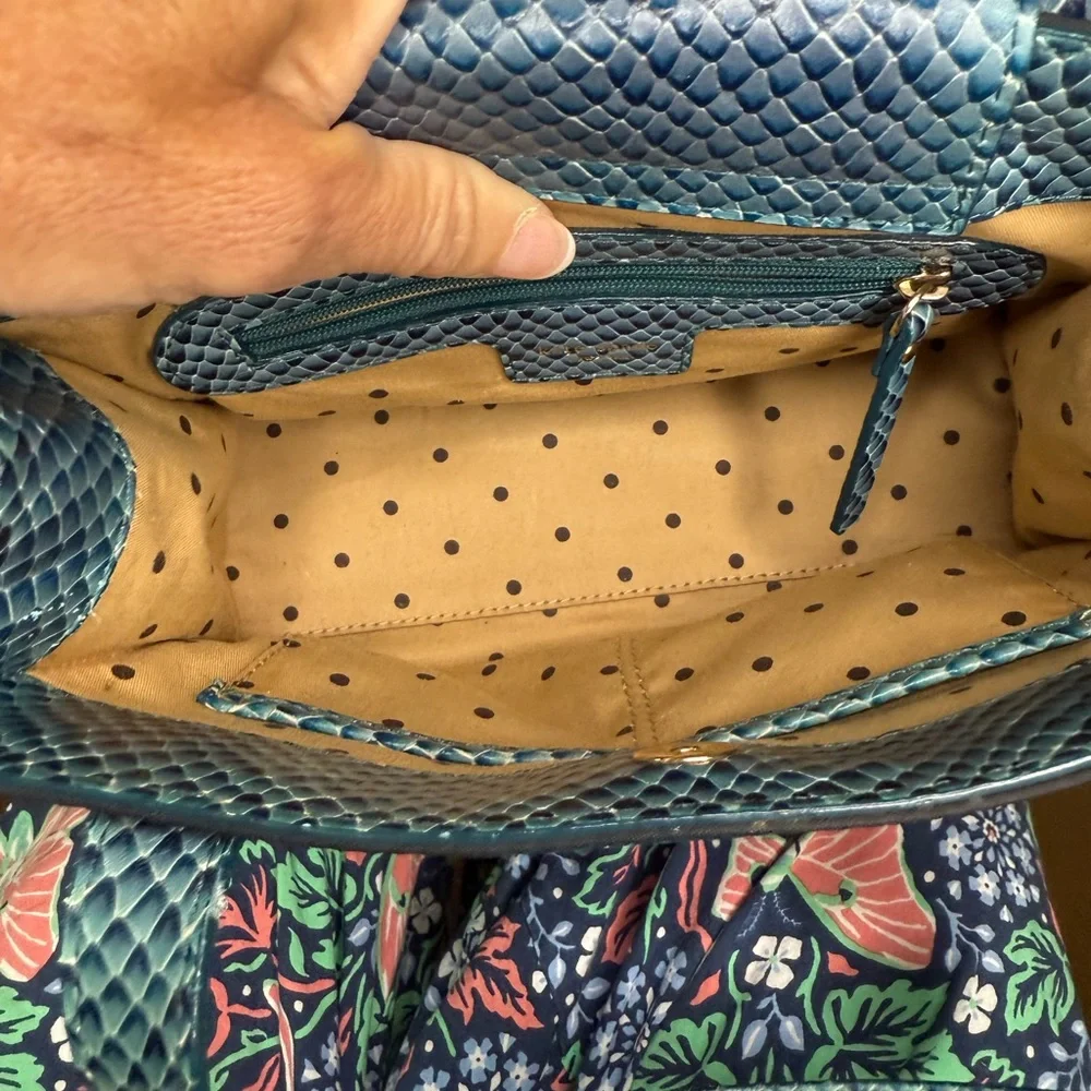 Kate Spade Black mini Tote with Teal Accents